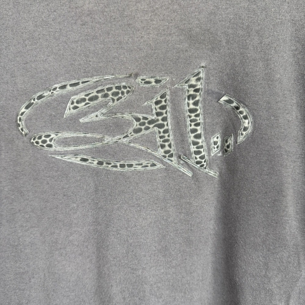 Vtg 311 Single Stitch Grey T-Shirt 3D Spotted Raised Metallic Logo Sz XL 1996?